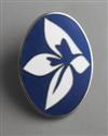 JACK YOUNGERMANN Oval Enamel Brooch.